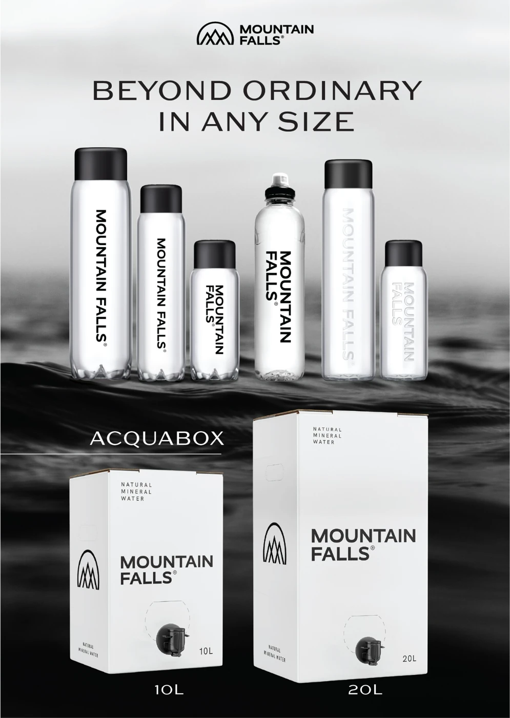 Original Mountain Falls and AcquaBox product collection